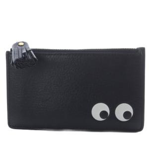 Zip Card Case Eyes in Capra ブラック