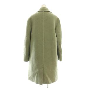RED VALENTINO REDVALENTINO ブークレ ステンカラーコート ロング 38 ライトグリーン /HK OS