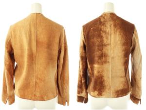 45rpm ラムレザー スエード リバーシブル ノーカラージャケット 1 ベージュ /MI OS