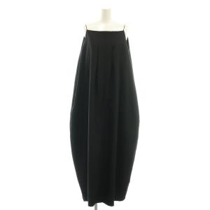 ラウンド ボリューム キャミソールワンピース Round volume OP ロング 38 黒 ブラック