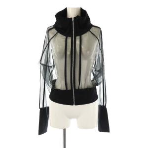 シアートラックブルゾン シースルー F 黒 ブラック /AT OS SH