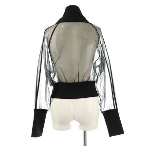 furfur シアートラックブルゾン シースルー F 黒 ブラック /AT OS SH