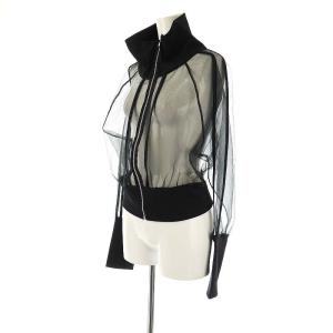 furfur シアートラックブルゾン シースルー F 黒 ブラック /AT OS SH