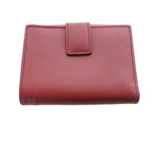 Salvatore Ferragamo ヴァラリボン 二つ折り財布 Wホックウォレット ロゴ 赤 レッド /SR OH