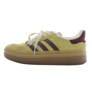 Gazelle Bold スニーカー ロゴ 23.5cm 黄色 イエロー エンジ IF5937 /SR3