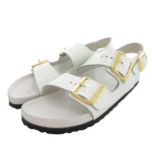 MILANO バックストラップ サンダル 24cm 白 ホワイト /UO