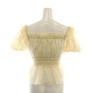 SNIDEL 24SS ギャザーフリルオフショルブラウス F アイボリー /DO OS