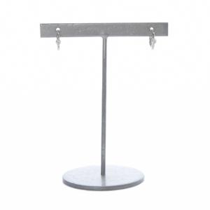 DIAMOND CLICK HOOP PIERCED EARRING K10 ホワイトゴールド