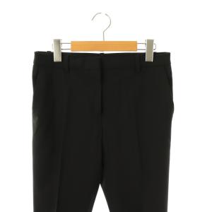 Theory Traceable Wool Treeca 4 N クロップドパンツ スラックス 0 ブラック /ES