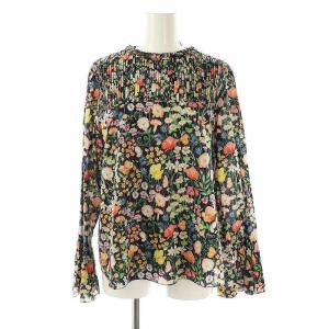 HORROR VACUI フラワーブラウス シャツ DRAWER別注 XS ブラック