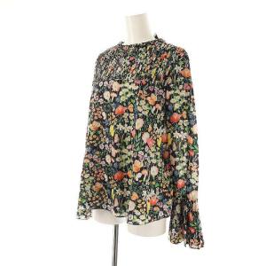 UNITED ARROWS HORROR VACUI フラワーブラウス シャツ DRAWER別注 XS ブラック