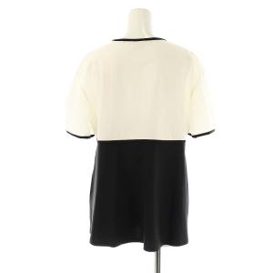 SONO 24SS Summer Strech リボンマークカラーレイションPO ブラウス バイカラー プルオーバー