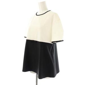 SONO 24SS Summer Strech リボンマークカラーレイションPO ブラウス バイカラー プルオーバー