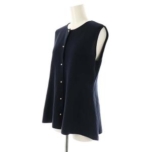 BALLSEY 24SS ミラノリブ ノースリーブプルオーバー ニット カットソー S 紺 /CX OS