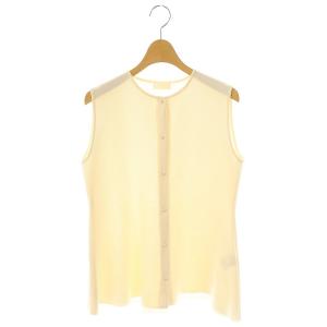 24SS ミラノリブ ノースリーブプルオーバー ニット カットソー S アイボリー /CX OS