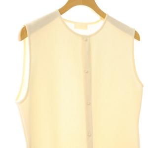 BALLSEY 24SS ミラノリブ ノースリーブプルオーバー ニット カットソー S アイボリー /CX OS