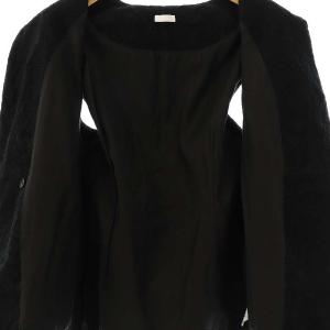 SEEALL SCALE ジレ ベスト ロング 38 黒 /MI OS