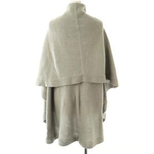 SYBILLA バルキーウールドレープニットジレ M グレー /DO OS
