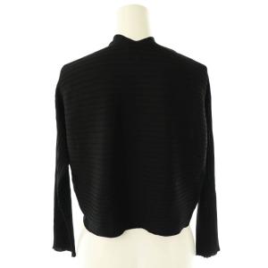SYBILLA 切り替えリブボレロニットカーディガン ニット 長袖 M 黒 /NR OS