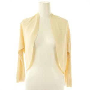 切り替えリブボレロニットカーディガン M アイボリー /DO OS