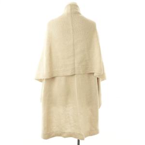 SYBILLA バルキーウールドレープニットジレ M ベージュ /DO OS