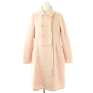 ウールダブルボタンニットコート ロング 1 ピンク /HK OS