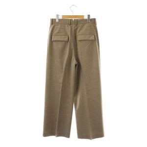 AP STUDIO アパルトモン ハイウエストワイドパンツ ウール 38 茶 /MI OS