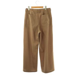 Framework 24SS 撥水リサイクルPeラップワイドパンツ タック 40 ブラウン /HK OS
