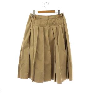 Grace Class 23SS チノディテールプリーツスカート ミモレ ロング 38 ベージュ 0223121132 /AT