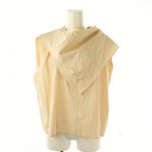 アシンメトリーデザイン ブラウス 34 ベージュ /ES OS