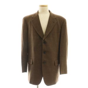 Paul Stuart スーツ セットアップ ウール テーラードジャケット スラックスパンツ タック AB7 茶 /MI OS