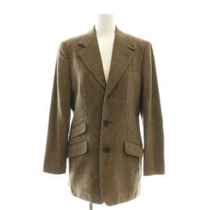 RALPH LAUREN セットアップ ウール テーラードジャケット パンツ チェック 9 11 茶 /MI OS