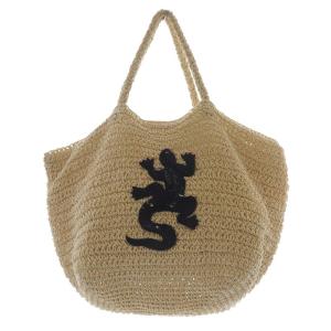 とかげモチーフかごバッグ ハンドバッグ ベージュ /SR22 SH