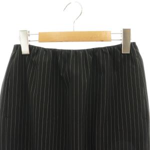 ASTRAET ストライプ ウエストゴム マキシスカート タイト ロング 0 黒 ブラック /AT OS SH