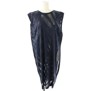 イッセイミヤケ 23AW ワンピース ネイビー