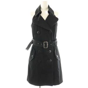 ノースリーブ トレンチ ワンピース 38 ブラック /ES OS