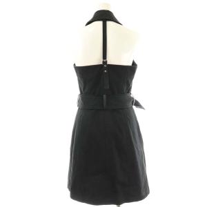 BURBERRY BLUE LABEL ノースリーブ トレンチ ワンピース 38 ブラック /ES OS