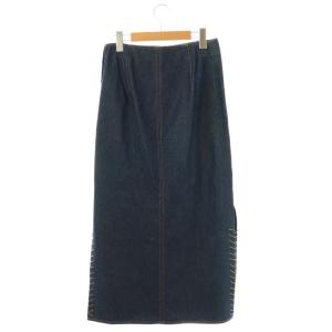 BURBERRY BLUE LABEL デニムスカート 38 ネイビー /DO OS