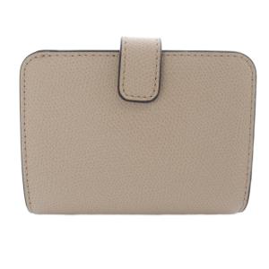 FURLA 二つ折り財布 レザー ロゴ ベージュ /SR6