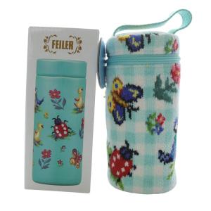 ハイジ ステンレスボトル 350ml ボトルポーチ タンブラー ブルー