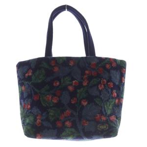 FEILER グリュックスベーレ トートバッグ ハンカチ 2点セット 紺 ネイビー /SR52