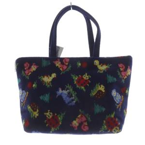 FEILER ハイジ トートバッグ ハンドバッグ 紺 ネイビー /SR55