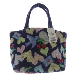 FEILER ラブレターハート トートバッグ ハンドバッグ 紺 ネイビー /SR16