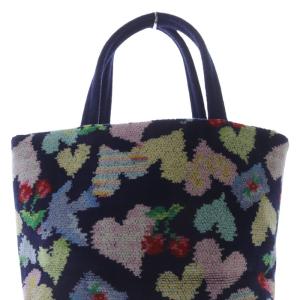 FEILER ラブレターハート トートバッグ ハンドバッグ 紺 ネイビー /SR16