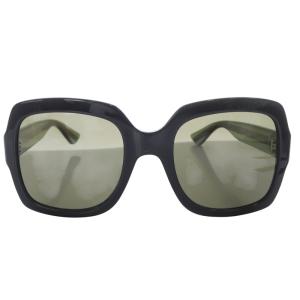 GUCCI シェリーライン スクエア サングラス ロゴ 5422-140 緑 グリーン GG0036S /SR46