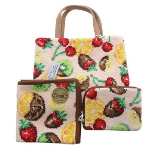 ラブラリーバイ WEB限定 チョコフォンデュ 福袋 バッグ ポーチ ハンカチ ベージュ 茶 ブラウン /SR4