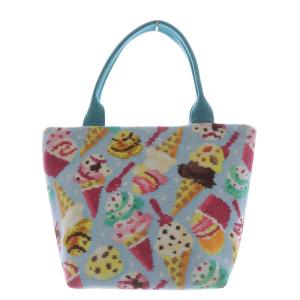 ラブラリーバイ サーティワンフレーバーパーティー バッグ ハンドバッグ 水色 ライトブルー /SR33