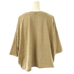 MICA&DEAL 25SS PETITE ロゴプリントT-shirt カットソー 七分袖 ワイド ベージュ ピンク /ES