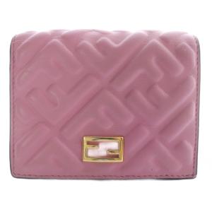 バゲット BAGUETTE 財布 コンパクトウォレット 二つ折り レザー ピンク 8M0420 /YO29