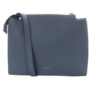 FURLA NUVOLA CROSSBODY ショルダーバッグ ロゴ レザー 水色 ライトブルー WB01275 /SR35